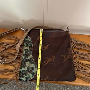 Western leather purse set